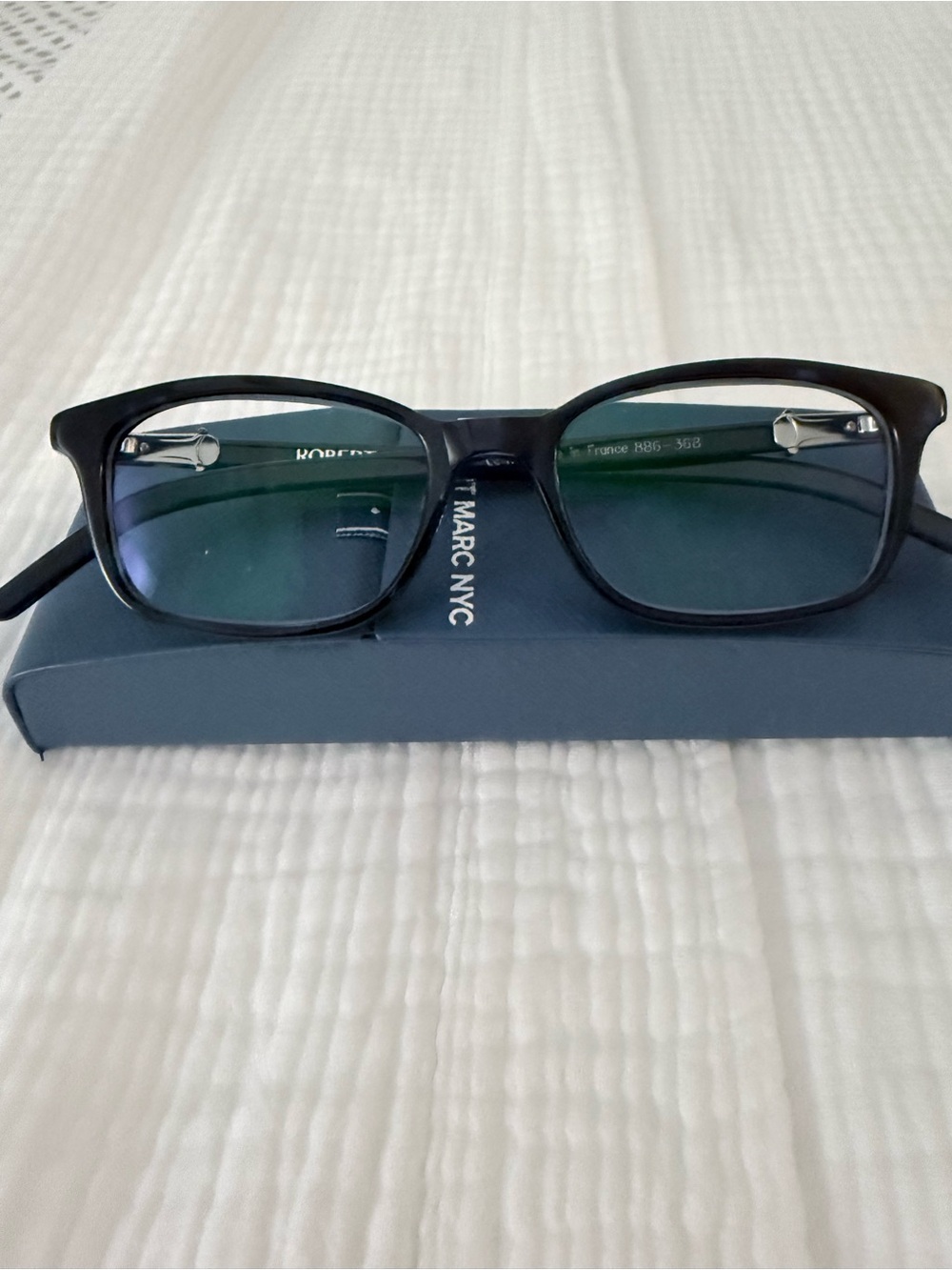 Robert Marc NYC Navy Rectangular Eyeglasses